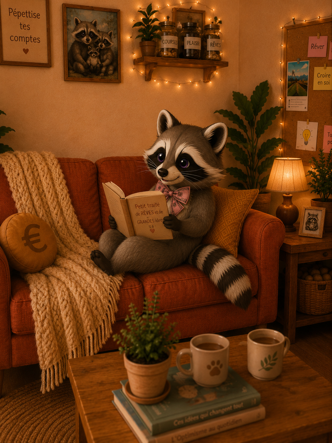 Pépette lit son livre de rêves